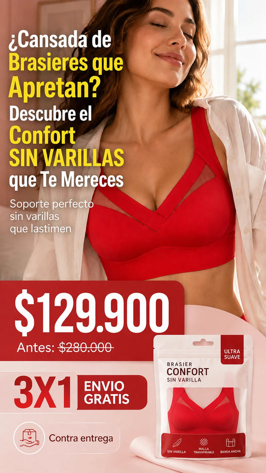 COMBO 3 BRSIERES SIN VARILLA